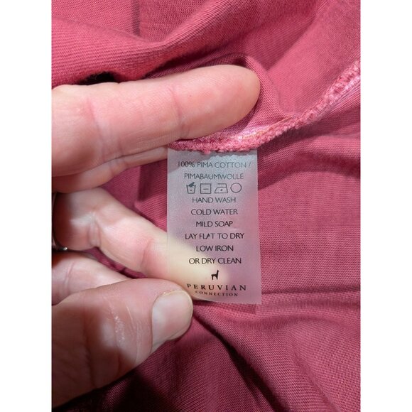 Peruvian Connection Pima Cotton Dress Size Medium Sleeveless Lightweight Soft - Picture 8 of 8